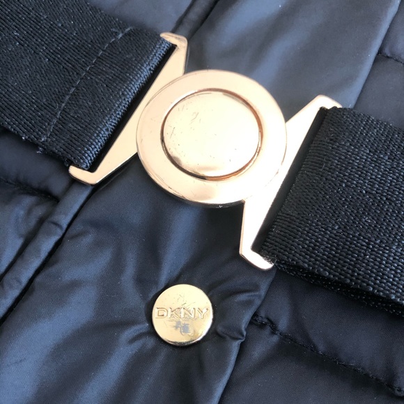 DKNY Faux-Fur-Trim Hooded Puffer Coat - Picture 3 of 4